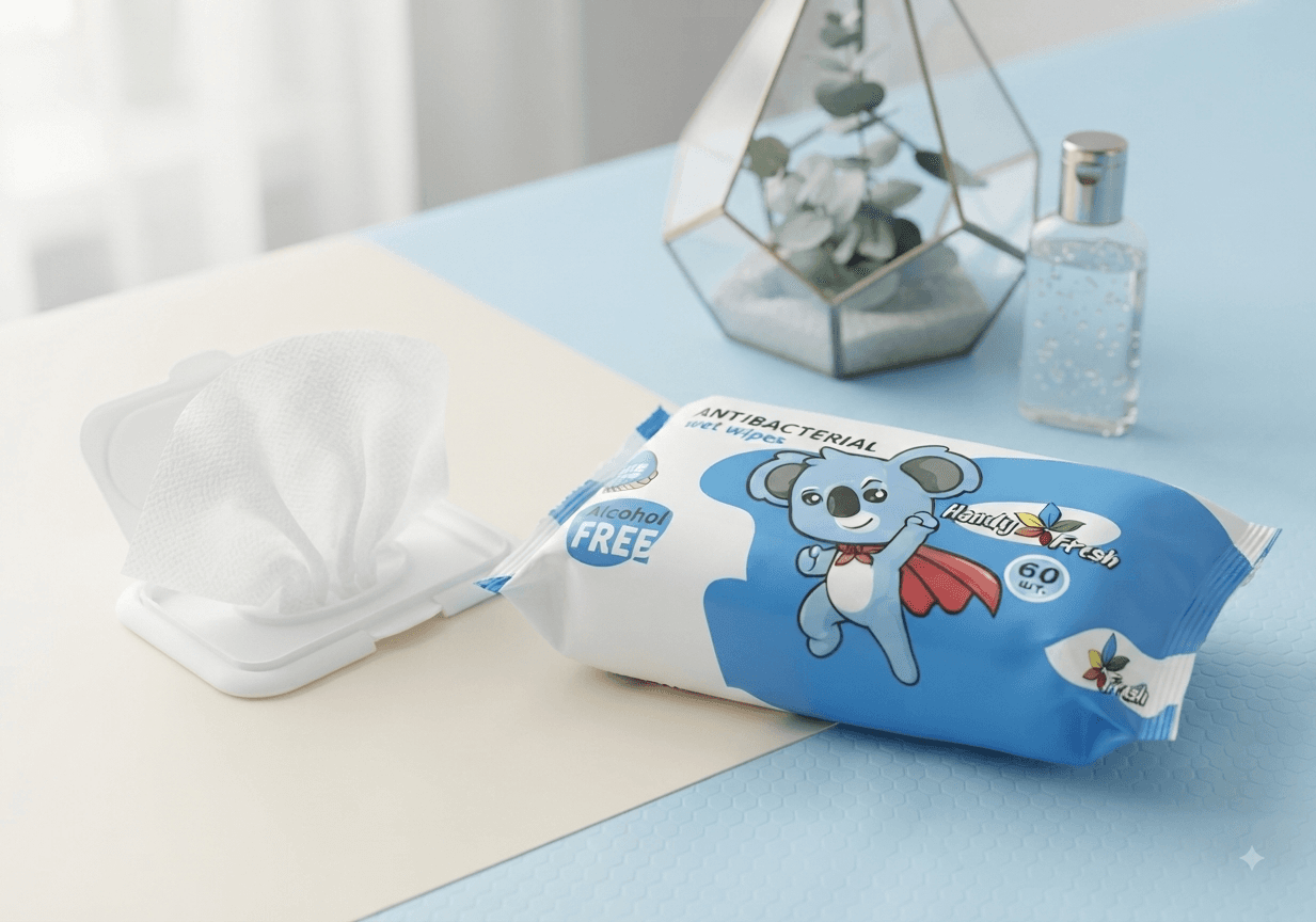 Вологі серветки TM Handy fresh 60шт Антибакт 4