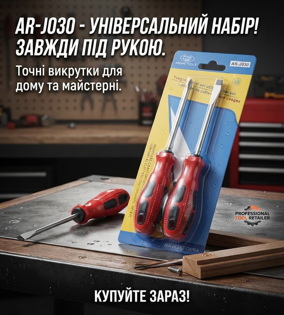 Викрутка 2шт 19см блист 3