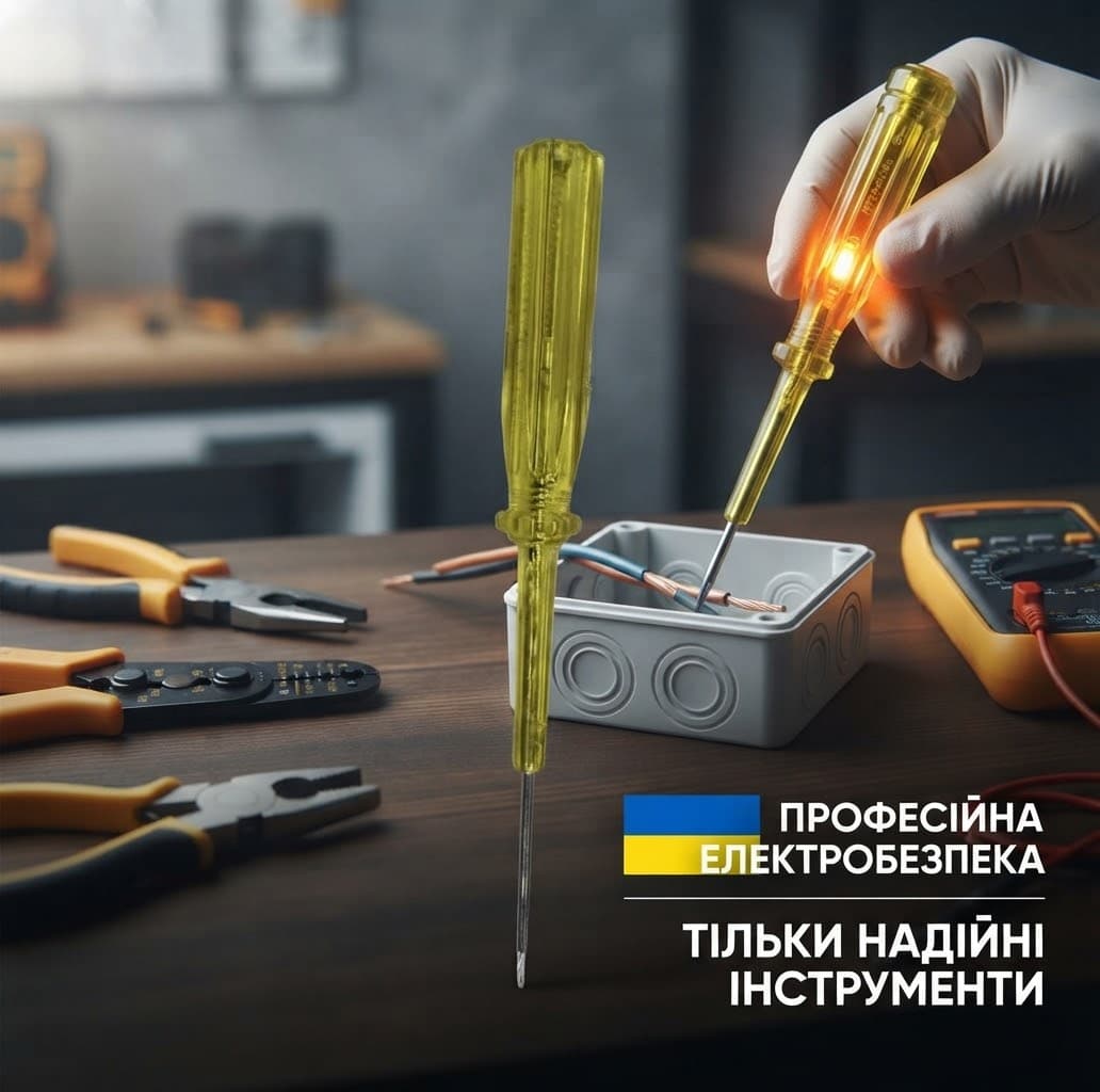 Викрутка індикатор 220 жовтого кольору 2