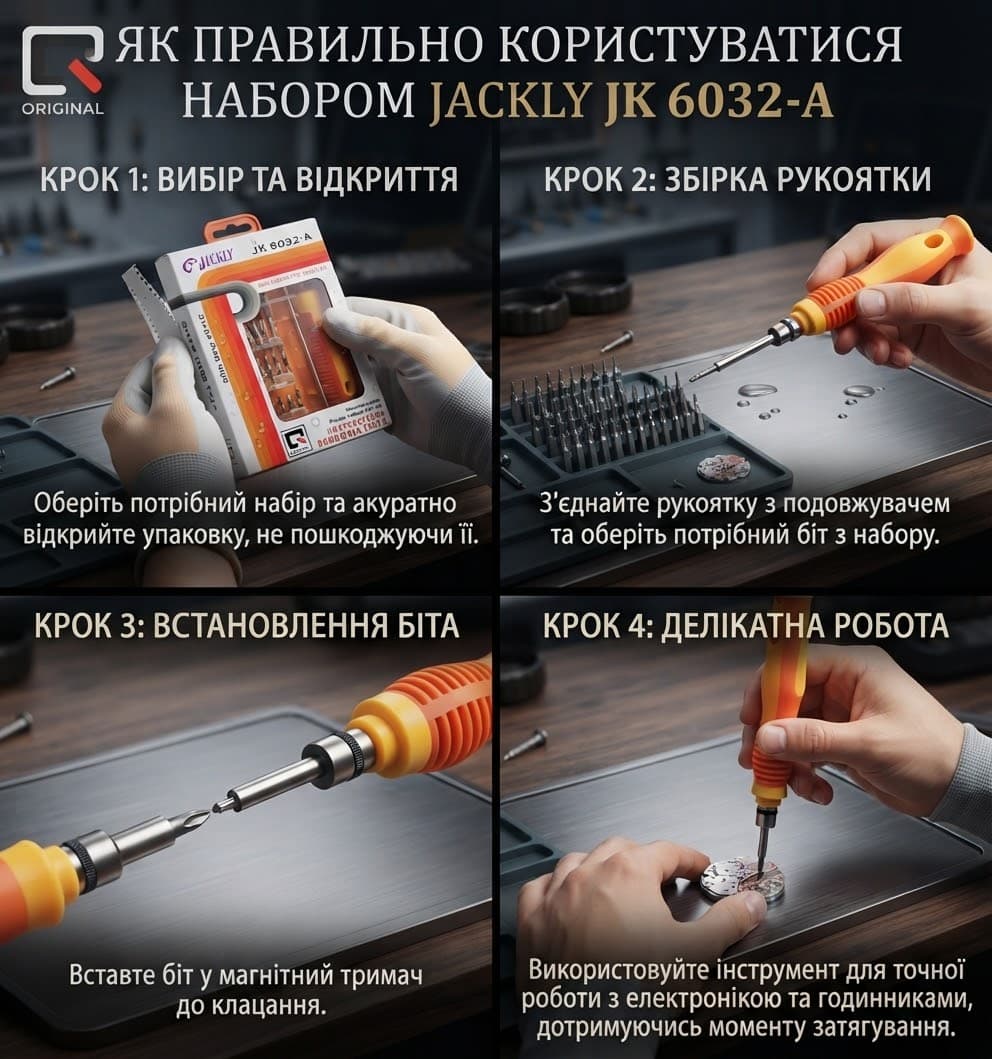 Викрутка+ насадки+пінцет 2