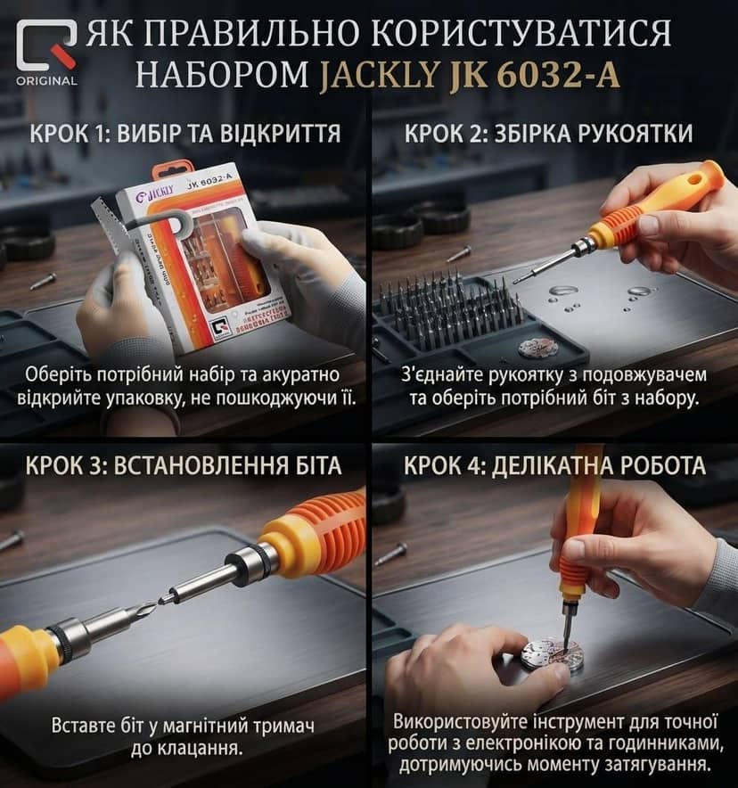 Screwdriver + Bits + Tweezers Set 2