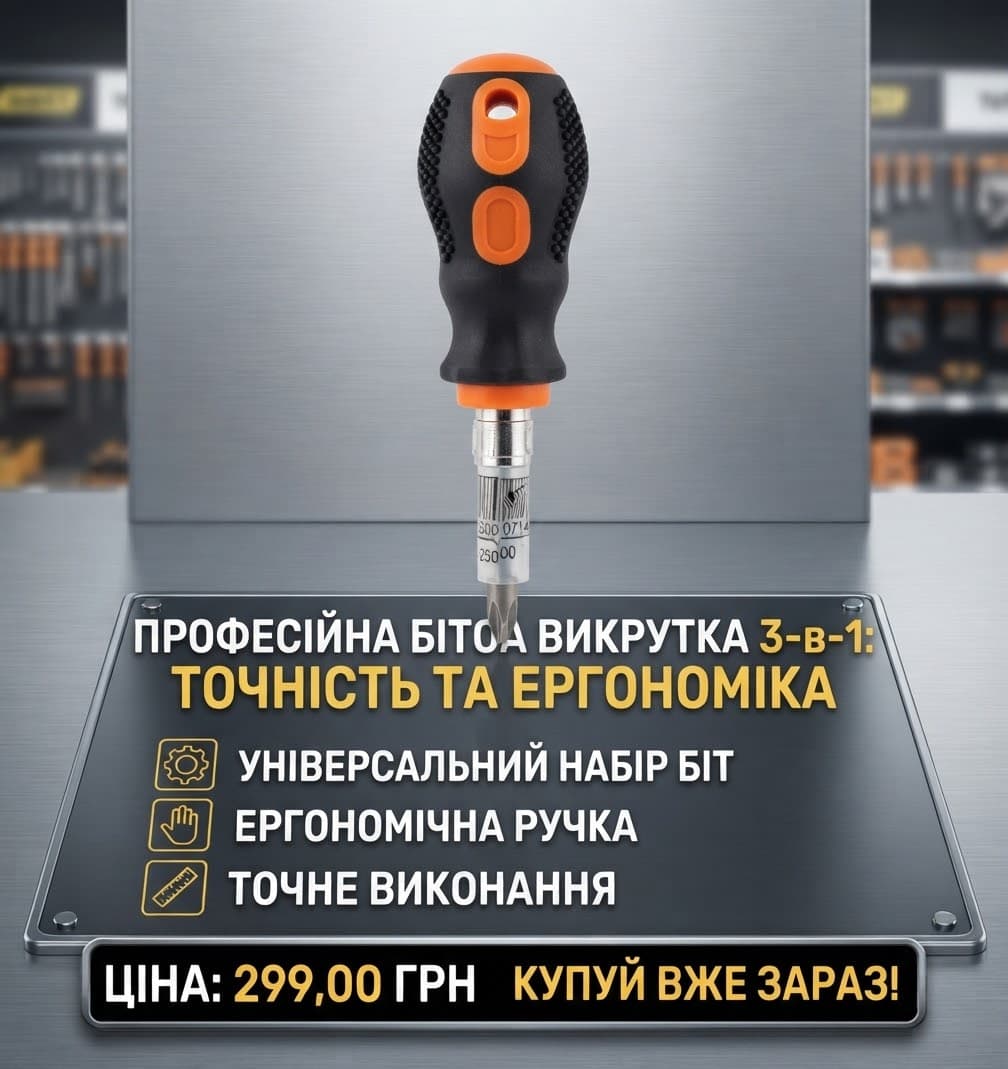 Викрутка подвійна метал+пл 9011026805 3