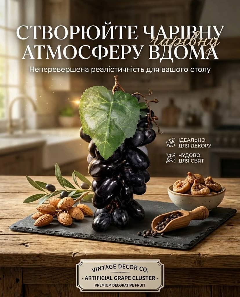 Виноград довгий гроно декор 272-15 2