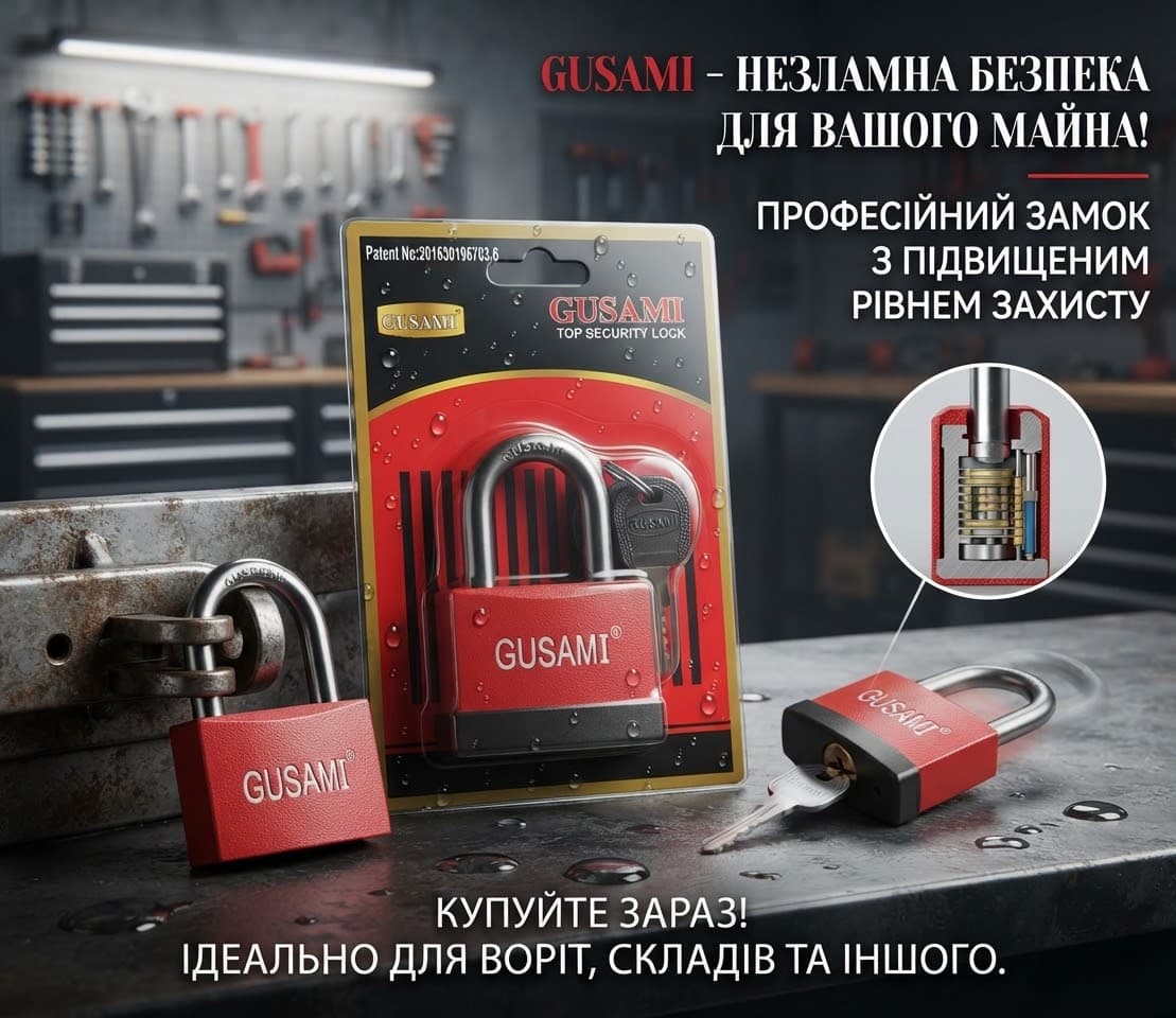 Замок 3ключа 65мм BGU665 2