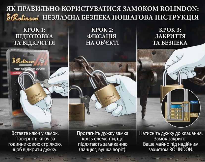Замок РЛ 40мм навісний подовжений 2