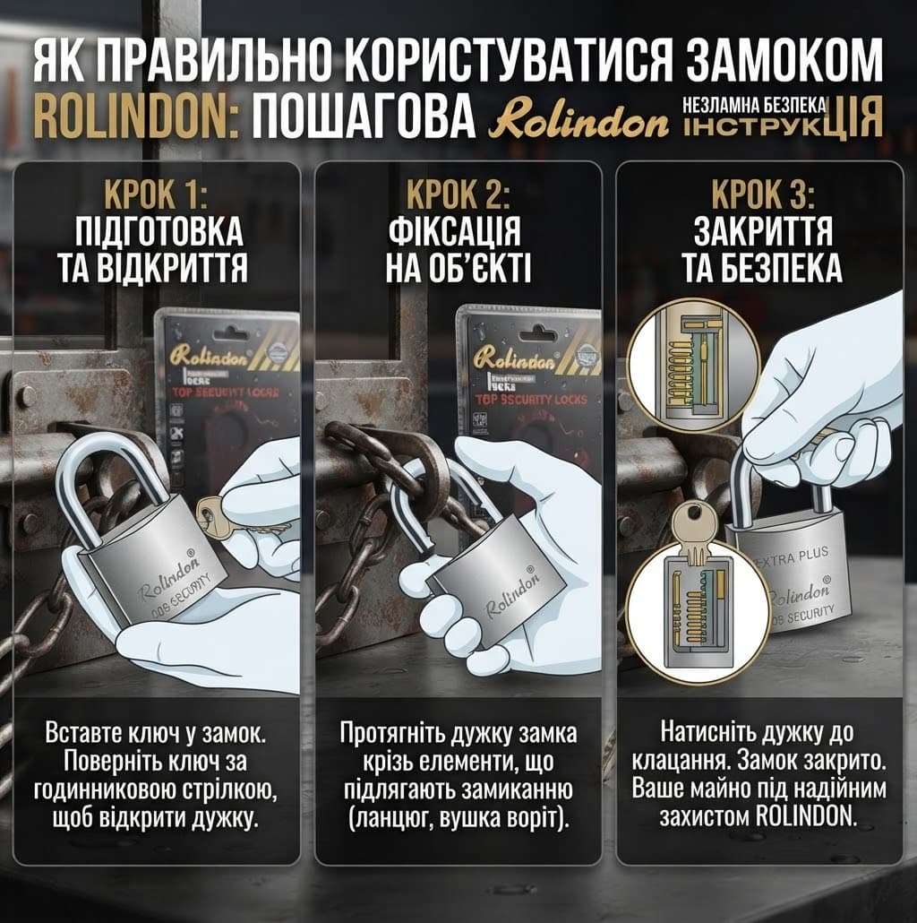 Замок РЛ50 навісний срібний 2