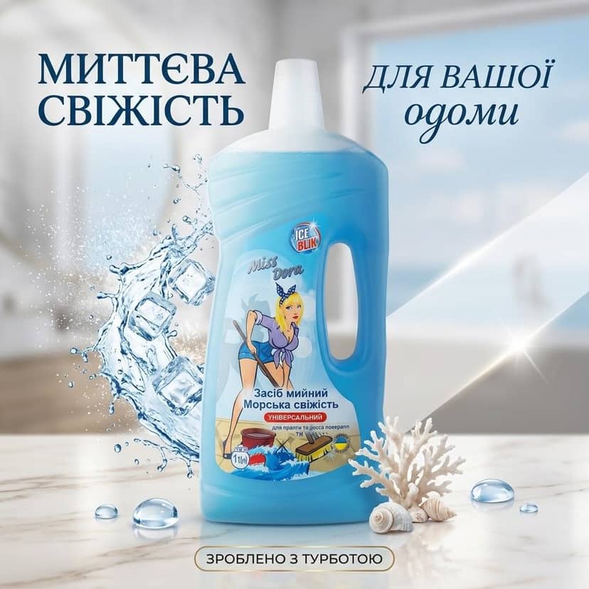 Засіб для миття підлоги Міс Дора 1л 4