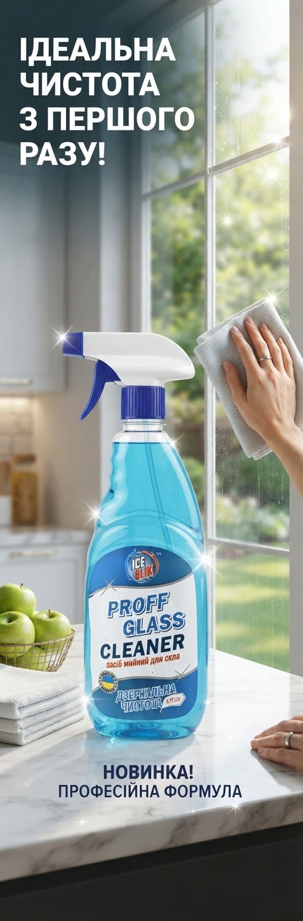 Засіб для миття скла PROFF GLASS 750мл 3