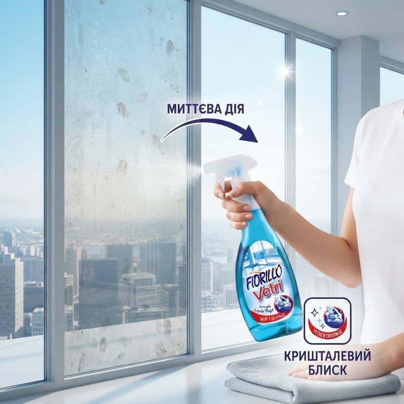 Fiorillo Window and Mirror Cleaner, 750 ml 2