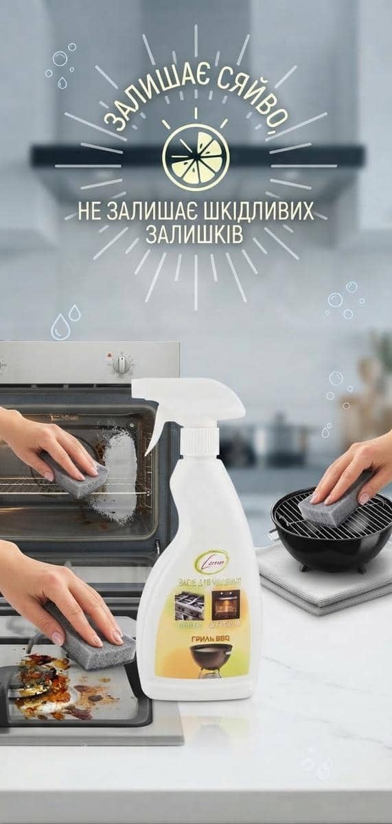 Засіб для очищення гриля, плит та духовок 2