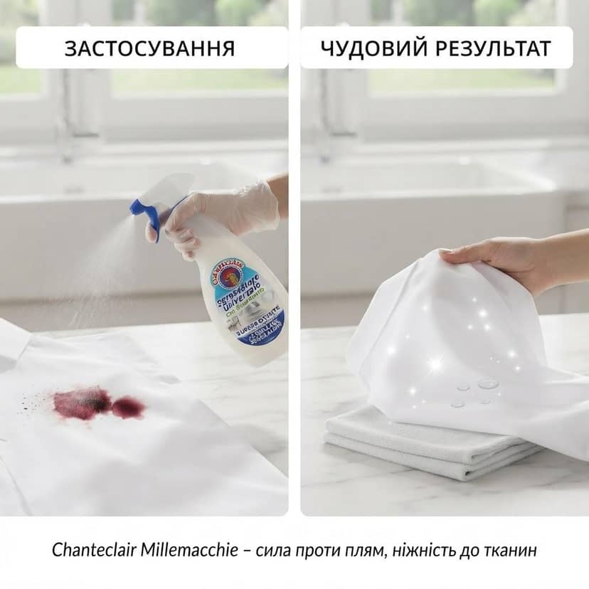 Засіб для попередньої обробки білизни та виведення плям, ChanteClair 500мл тригер (12) 2